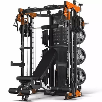 Многофункциональная силовая приседательная стойка Smith Machine для фитнеса Физическое упражнение