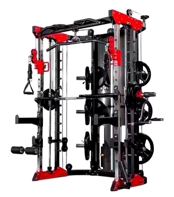 Многофункциональная силовая приседательная стойка Smith Machine для фитнеса Физическое упражнение