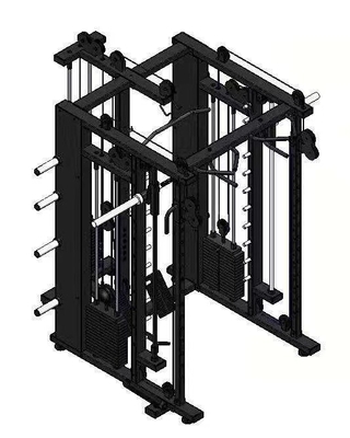 Мультифункциональная коммерческая тренажерная раковина Smith Machine для домашнего фитнес-тренинга