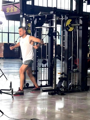 Унисексный функциональный тренажер Smith Machine Pin загруженный и загруженный для дома
