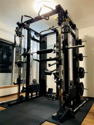 Унисексный функциональный тренажер Smith Machine Pin загруженный и загруженный для дома