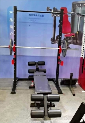 Унисексный бодибилдинг Фитнес Power Plate с весовой скамейкой Барбелл Бар Half Squat Rack