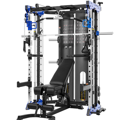 Коммерческий/домашний Smith Trainer Бодибилдинг Squat Rack с двухслойным порошковым покрытием