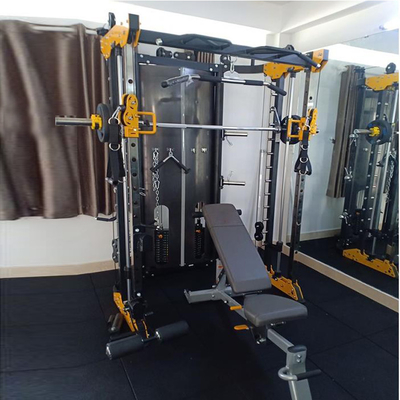 Коммерческий/домашний Smith Trainer Бодибилдинг Squat Rack с двухслойным порошковым покрытием