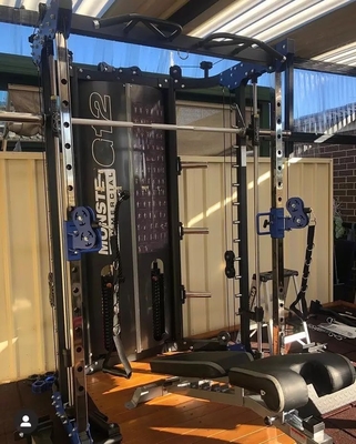 Коммерческий/домашний Smith Trainer Бодибилдинг Squat Rack с двухслойным порошковым покрытием
