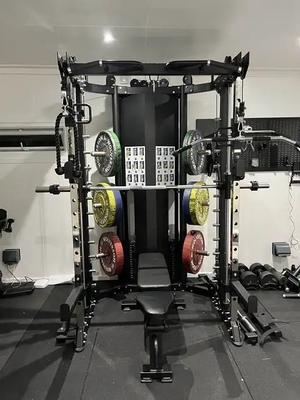 Коммерческий/домашний Smith Trainer Бодибилдинг Squat Rack с двухслойным порошковым покрытием