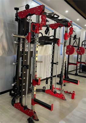 Коммерческий/домашний Smith Trainer Бодибилдинг Squat Rack с двухслойным порошковым покрытием