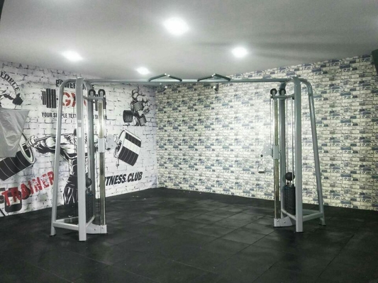 Средний загрузчик Gym оборудование регулируемая шкива спинка упражнения приседания стойки кабельной кроссовер машины