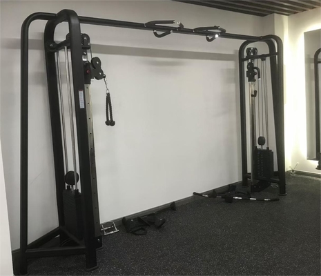 Средний загрузчик Gym оборудование регулируемая шкива спинка упражнения приседания стойки кабельной кроссовер машины