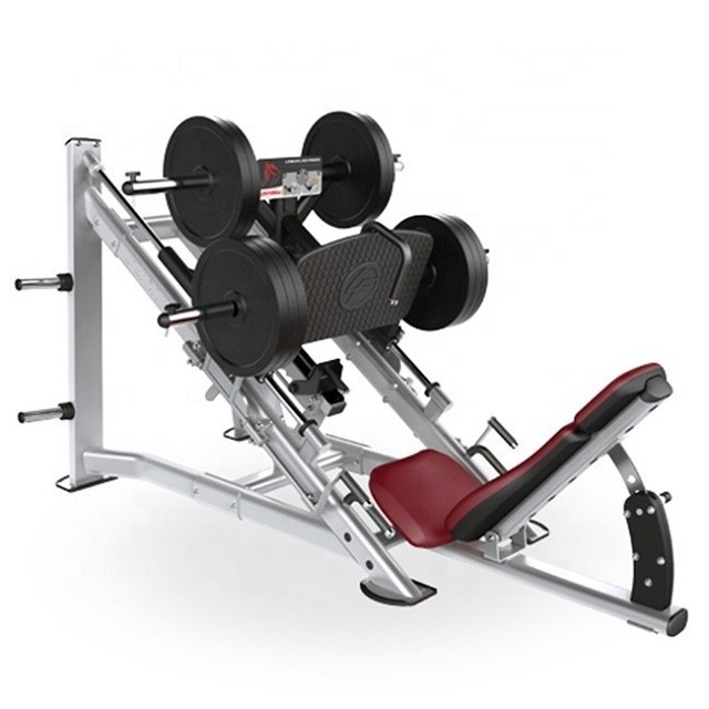Коммерческий фитнес-гимназия 45 градусов Пресс ног и Hack Squat Machine для силовых тренировок