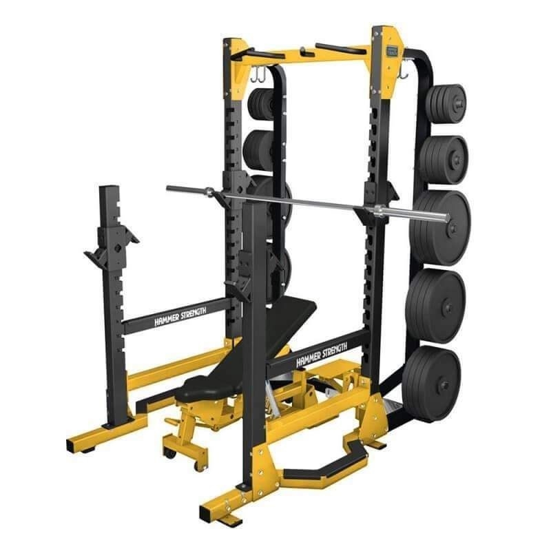 Стальная конструкция корпуса и тяжелая скамейка для унисекса Multi Power Rack Smith Machine