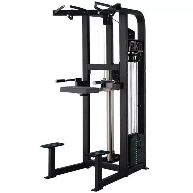 Стальной Dip/Chin Assisted Chin Pull Up Machine для силовых тренировок в коммерческом тренажерном зале